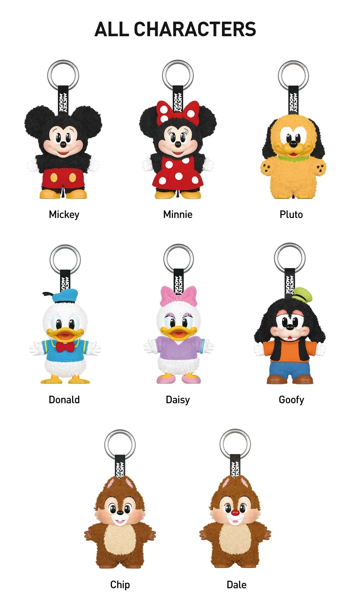 POP MART Disney Mickey Family Series Plush Pendant Blind Box