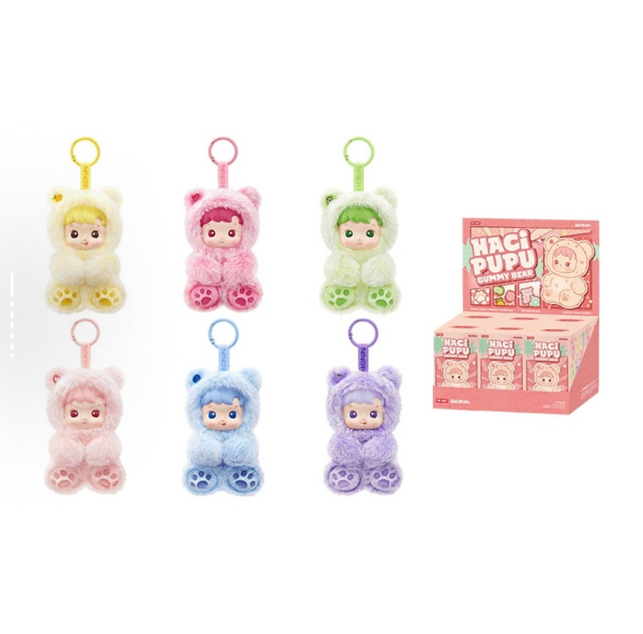 HACIPUPU Gummy Bear Series-Vinyl Plush Pendant Blind Box