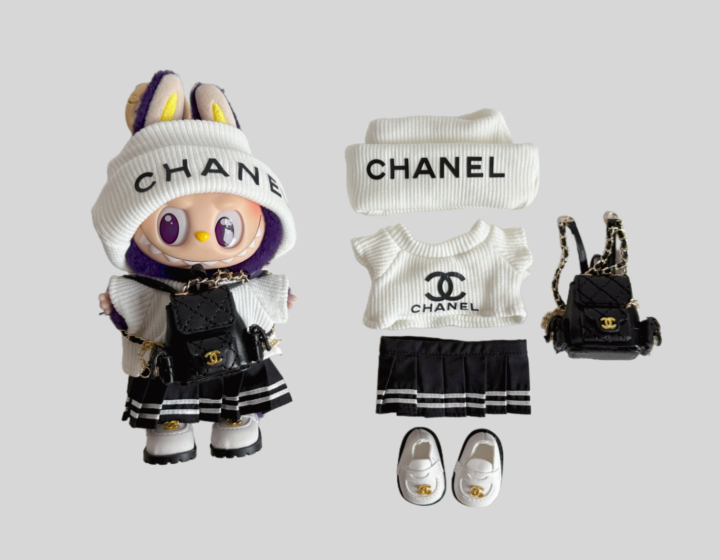 labubu chanel outfit