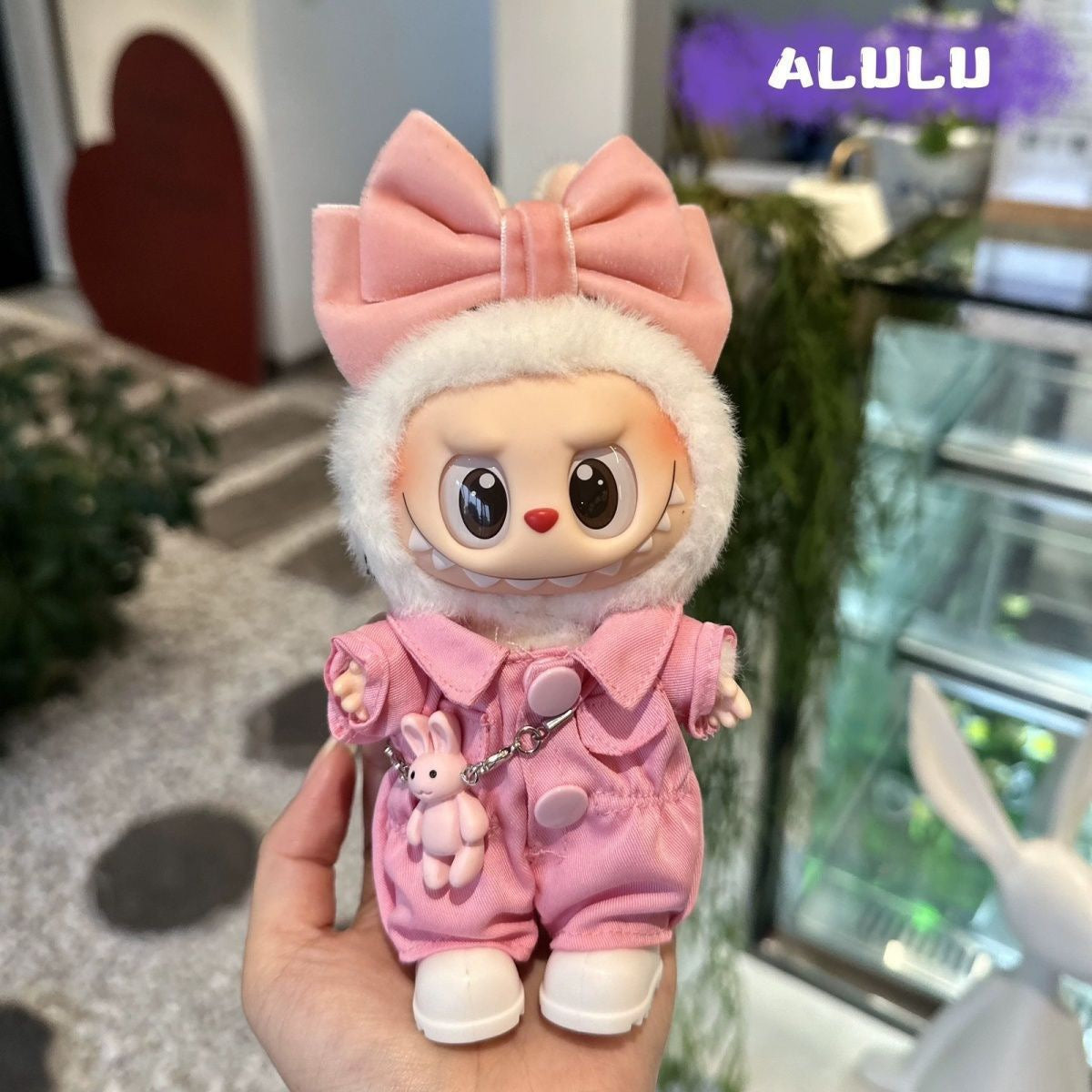 labubu cute bow outfit
