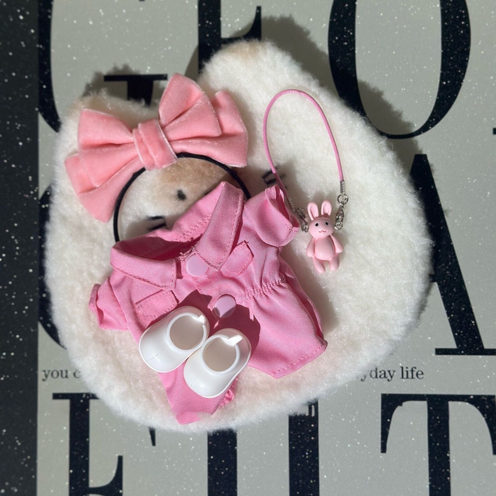 labubu cute bow outfit