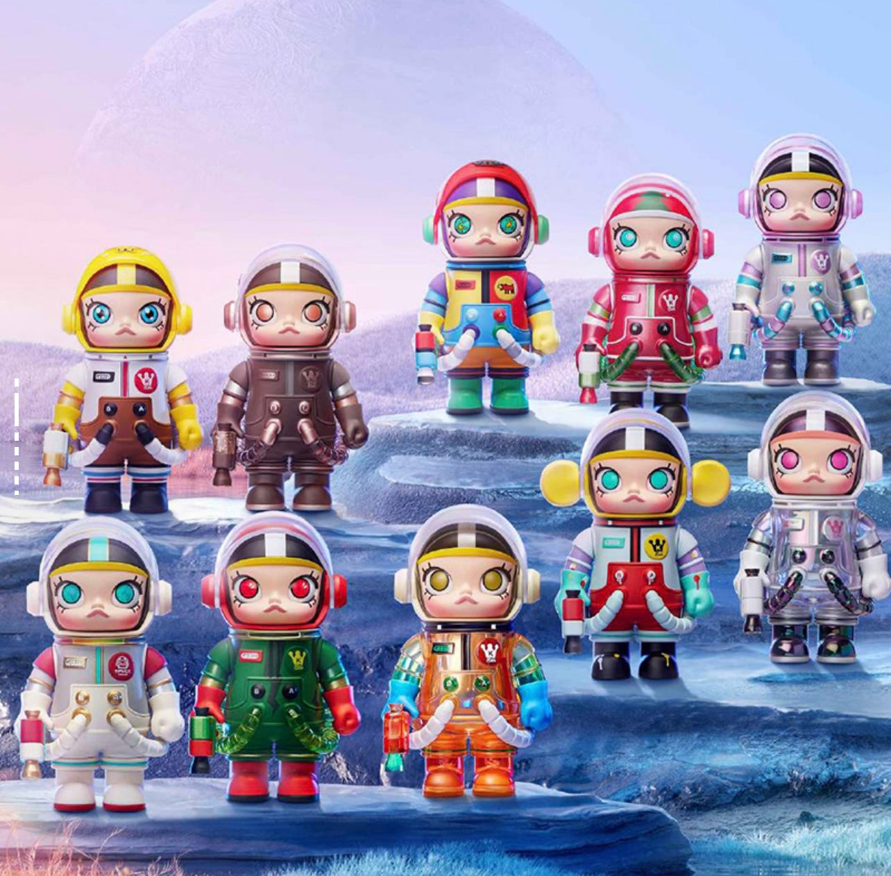 Mega Space Molly 100% Series 1 Sealed Case (9 Blind Box)