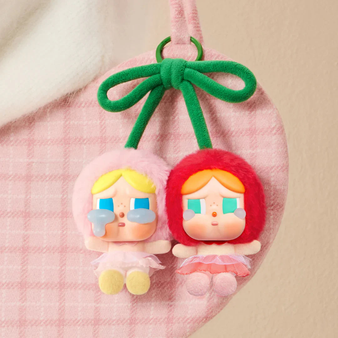 POP MART CRYBABY Crying For Love Series Vinyl Plush Pendant (Love You Cherry Much)