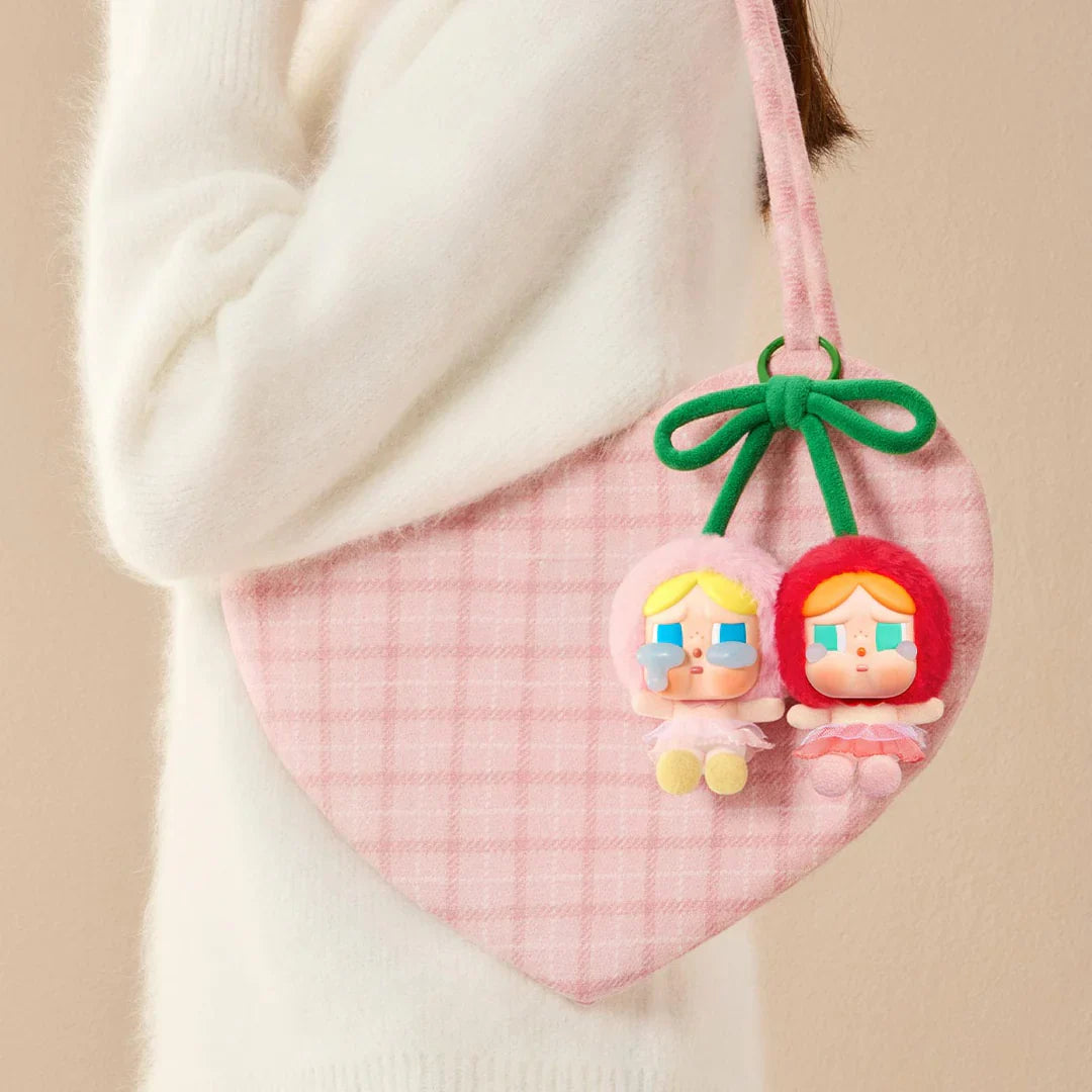POP MART CRYBABY Crying For Love Series Vinyl Plush Pendant (Love You Cherry Much)