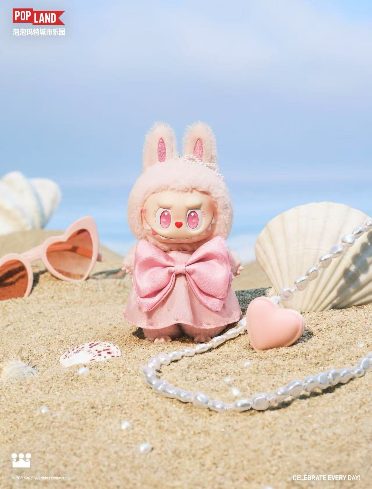 Labubu The Monsters Mokoko Jumping into Summer Series (Pop Land Exclusive) Vinyl Plush Pendant
