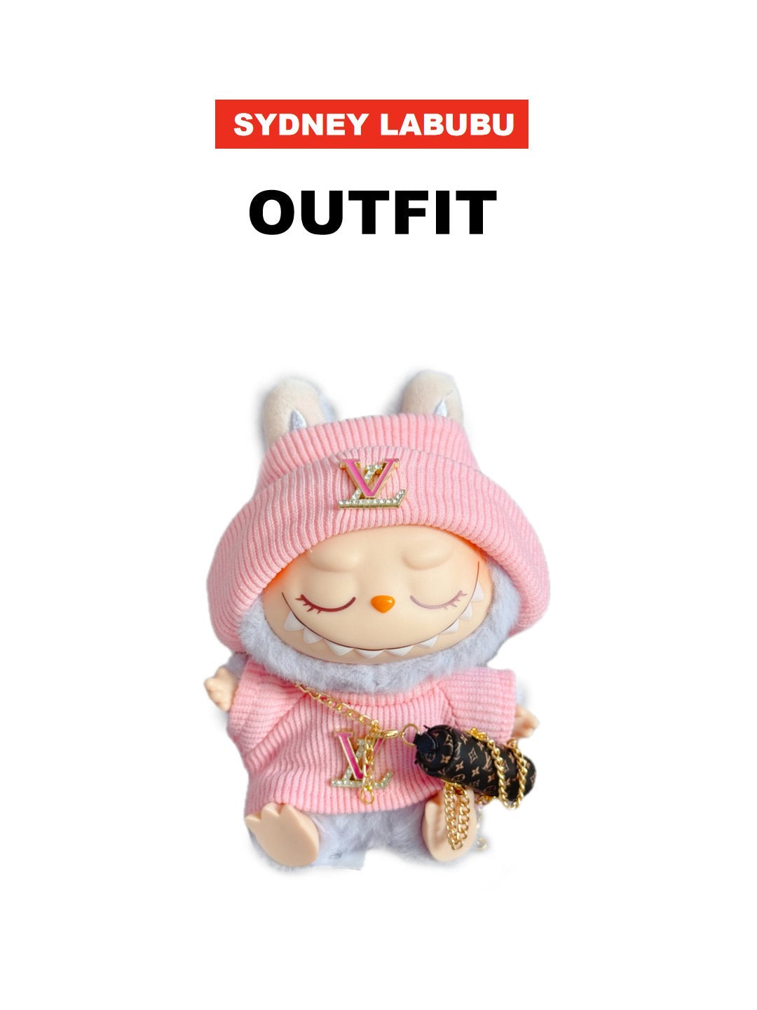 Pink styel LABUBU Doll Clothes