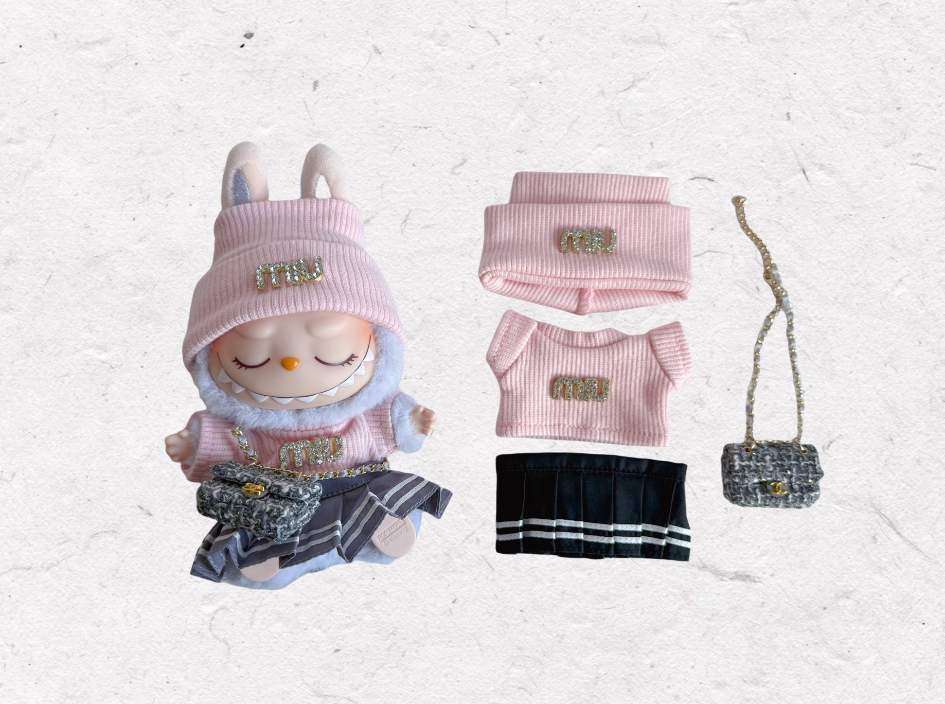 labubu miumiu outfit