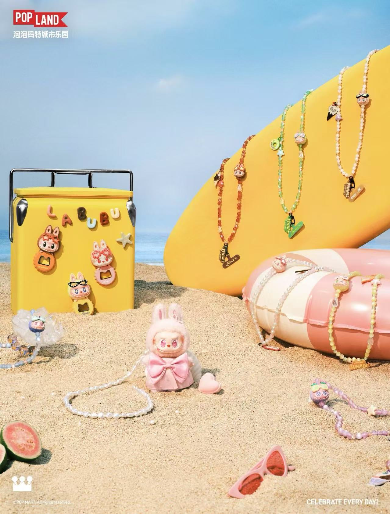 Labubu The Monsters Mokoko Jumping into Summer Series (Pop Land Exclusive) Vinyl Plush Pendant
