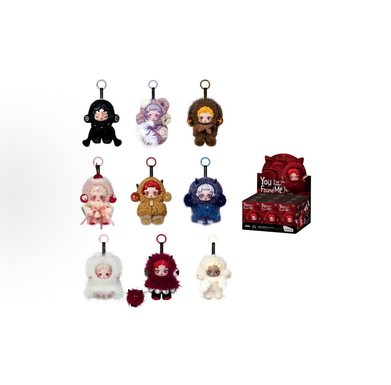 SKULLPANDA YOU FOUND ME SERIES PLUSH DOLL PENDANT