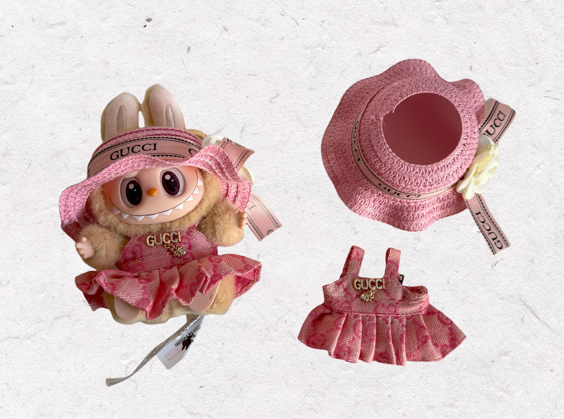Pink styel LABUBU Doll Clothes
