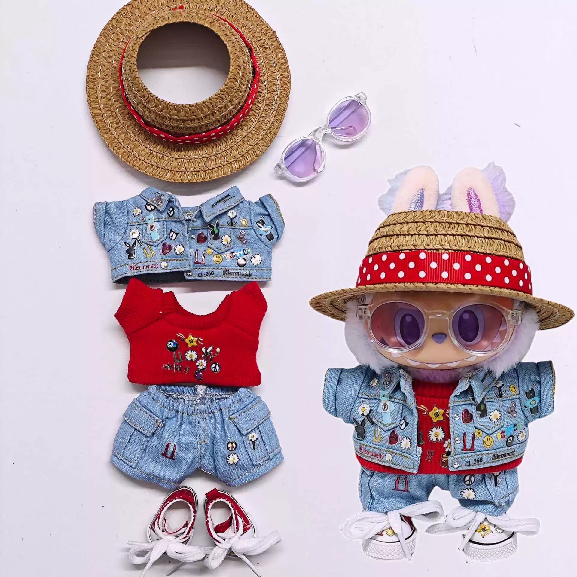 G-Dragon inspired Labubu fashion outfit