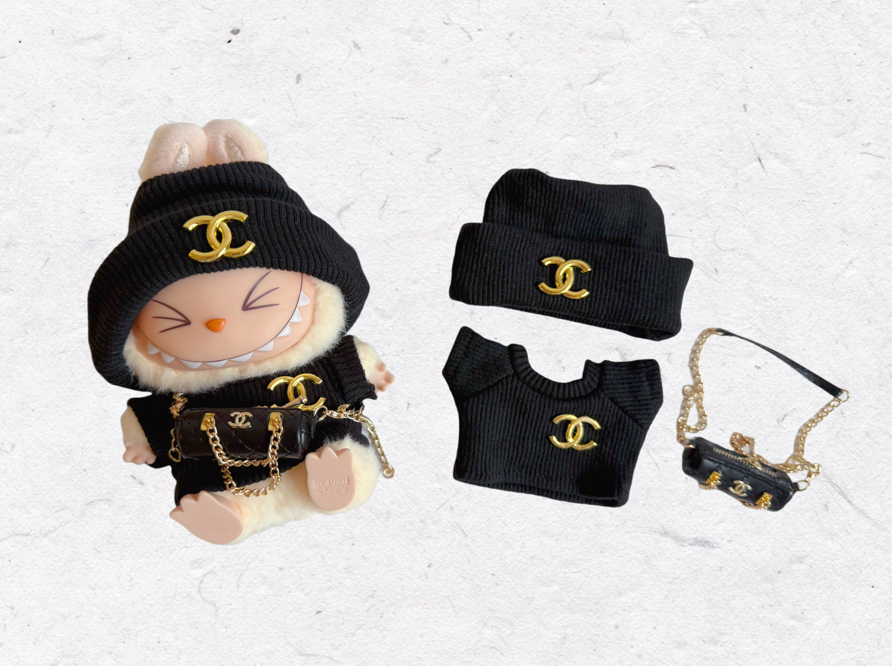 labubu chanel outfit